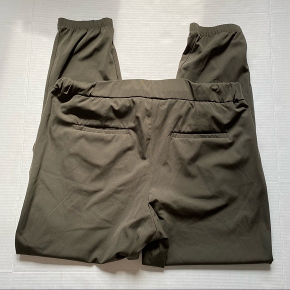 Camber & Grace elastic waist drawstring casual olive green pants - large - Picture 8 of 16